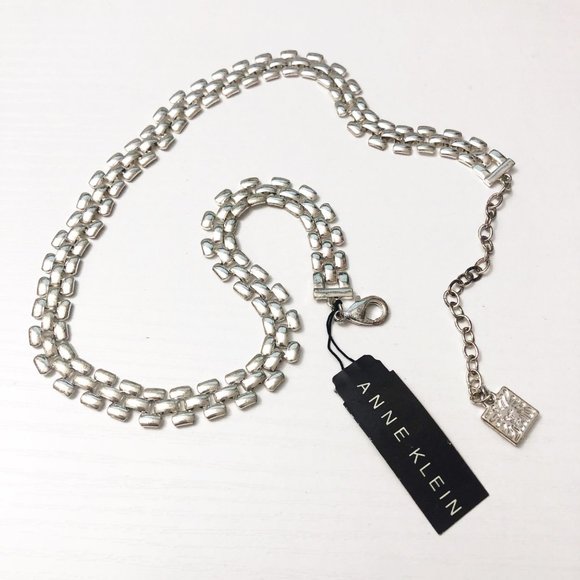 NEW Anne Klein Silver Chain Necklace - Picture 2 of 6
